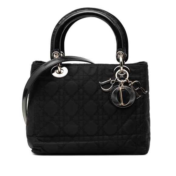 Dior Handbags - Pre-Loved Dior Medium Nylon Cannage Lady Dior
